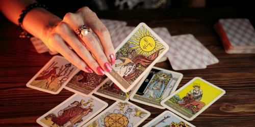 Photo of Tarot card reader
