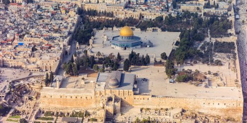 Jerusalem’s Temple Mount with the Dome of the Rock and Al Aqsa Mosque