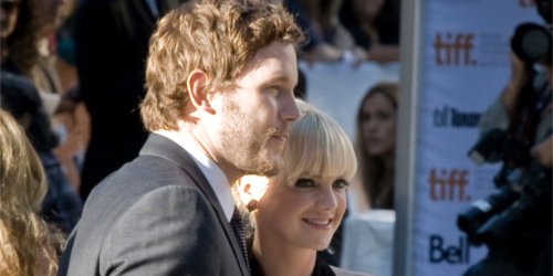 Photo of Chris Pratt and then wife Anna Faris at the 2011 Toronto Film Festival