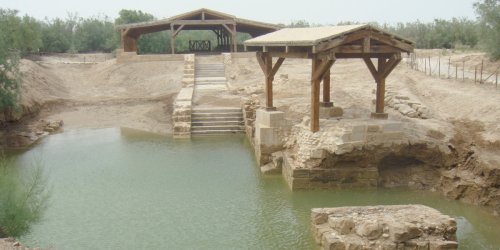 Photo of Al-Maghtas, believed to be Jesus' baptism site on the Jordan River